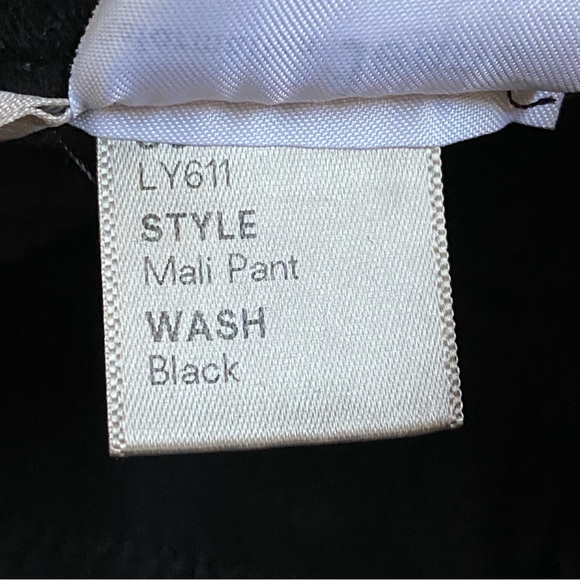 REFORMATION BLACK MALI STRETCH VELVET PANTS high rise bootcut flare velour jeans - Picture 10 of 13